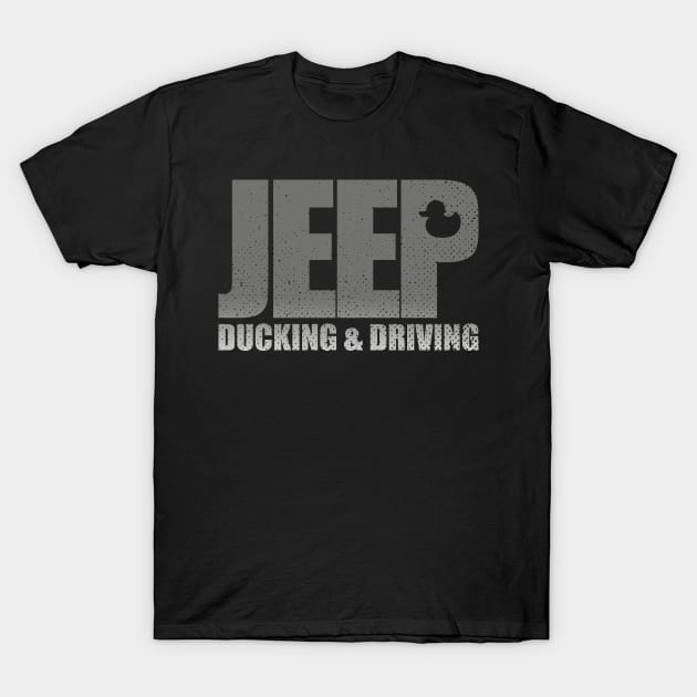 Jeep ducking driving T-Shirt by Cuteepi